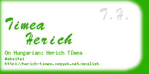 timea herich business card